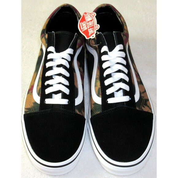 Vans Men\'s Old Skool Woodland Wash Black Tie Dye Canvas Suede shoes Sizes NIB main image 5
